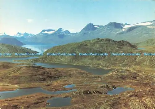 D229981 Norwegen Ansicht Bygdin Golberg Flyfoto