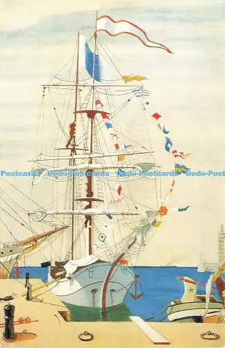 D234640 Kingston Upon Hull Ferens Art Gallery Dressed Overall Edward Wadsworth