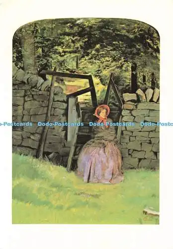 D234660 Birmingham In The City Museum and Art Gallery Waiting John Everett Milla