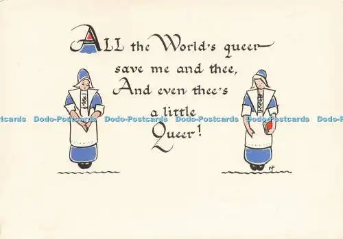D230004 All the World Queen Save Me and Thee Offset Litho Geo Stewart and Co Ltd