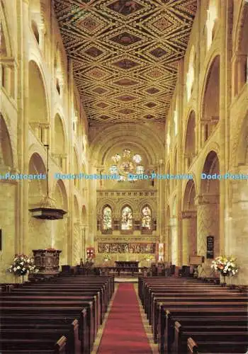 D230007 Das normannische Kirchenschiff der Waltham Abbey Essex erbaut von König Harold 1060 n. Chr. Topi