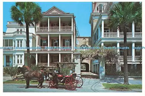 D236925 South Carolina South Battery Homes Charleston Postkarte Ernest Ferguson