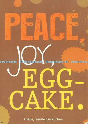 D234677 Peace Joy Eierkuchen Friede Freude Eierkuchen Denglisch