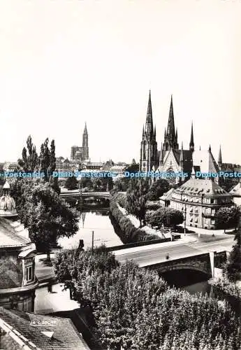 D239240 Strasbourg Bas Rhin Eglise Saint Paul et Cathedrale La Cigogne Andre Lec