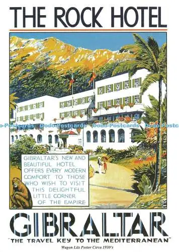 D239259 Gibraltar The Rock Hotel Wagon Lits Poster