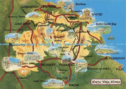 D230059 North York Moors Karte Richter von Hastings C 10765 1999