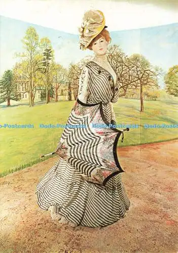 D239275 England The Museum of Costume Bath Chiffon Tageskleid Richter C 2139 X