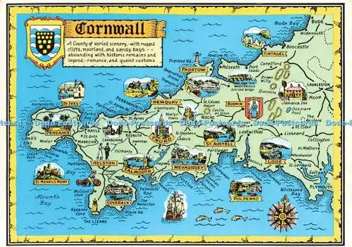 D230063 Cornwall Karte Harvey Barton 1972
