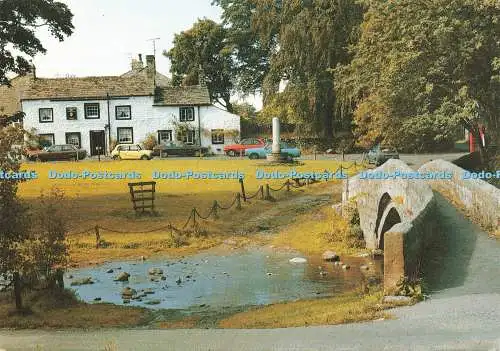 D230082 Yorkshire Wharfedale Linton Pack Horse Bridge Walter Scott Colour Series