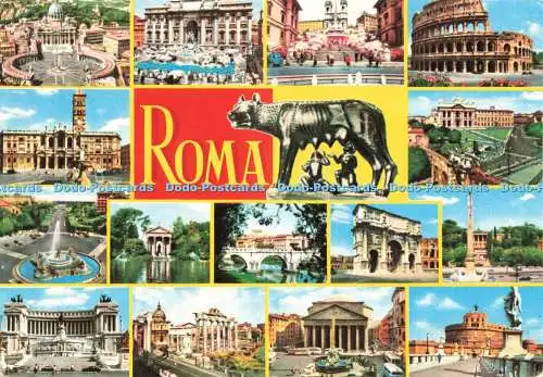 D236992 Roma Oto Italian Leader in Souvenirs 1970 Multi View