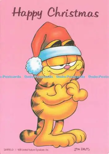 D234755 Happy Christmas Garfield United Feature Syndicate Jim Davis
