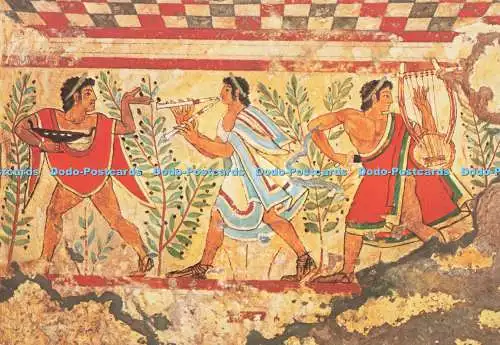D230132 Scena di Danza Tarquinia Tomba dei Leopardi I F I Pittura Etrusca