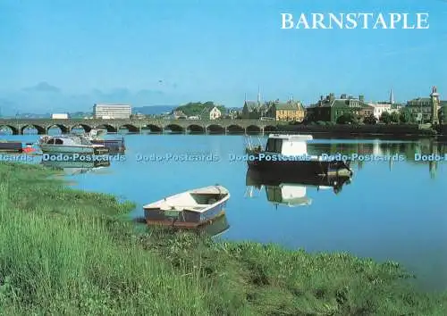 D237039 Barnstaple River Taw and Long Bridge J Salmon
