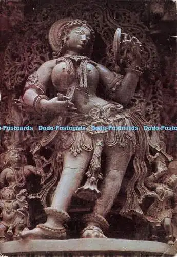 D239357 Indien Mysore Eine Klammerfigur aus dem Hoysala-Tempel des 13. Jahrhunderts in Be