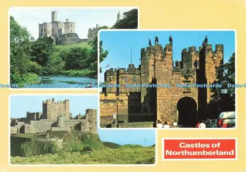 D237052 Castles of Northumberland Bamburgh Castle E T W Dennis Multi View
