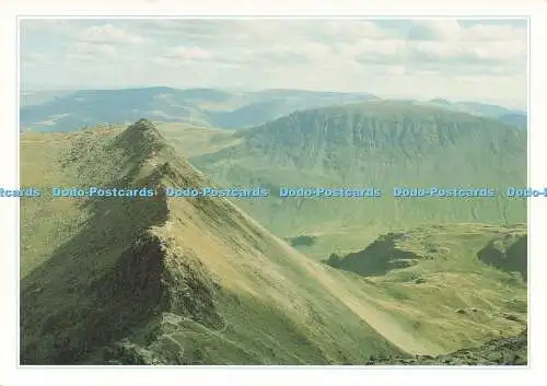 D237063 Cumbria Striding Edge and The Summit Of Helvellyn J Arthur Dixon J Gillh