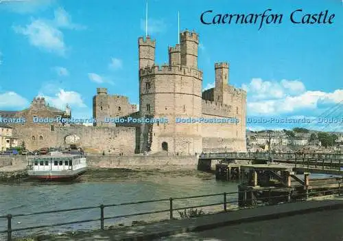 D230156 Caernarfon Castle and Aber Bridge J Salmon Ltd Cameracolour 1989