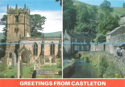 D230187 Grüße aus der Castleton Parish Church of St Edmund Peaks Hole Water E T