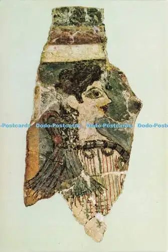D239438 Heraklion Museum La Parisienne Fresko von Knossos Hannibal E Tzaferis