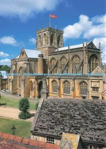 D234938 Sherborne Sherborne Abbey From the South East Temprint John Barron