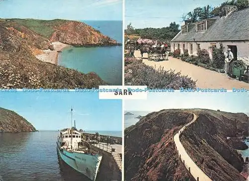 D237178 Sark Dixcart Bay Guernsey Press Plastichrome von Colourpicture 1953 Multi