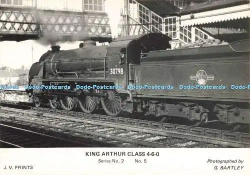D230308 King Arthur Class 4 6 0 J V Prints Series No 2 No 5 G Bartley