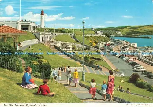 D237255 Devon The Hoe Terraces Plymouth John Hinde E Ludwig 1983