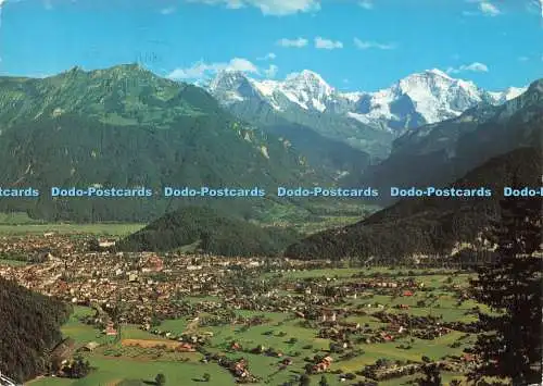 D230363 Interlaken Unterseen Eigermönch und Jungfrau H Steinhauer 1977