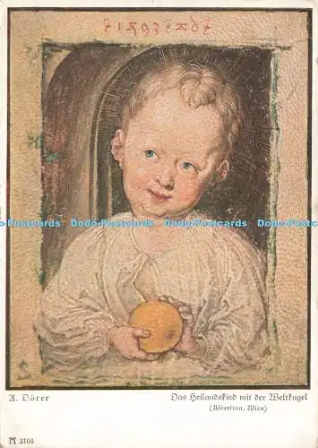 D235039 Wien Albertina Das Heilandskind Mit Der Weltkugel A Dürer F A Ackermanns