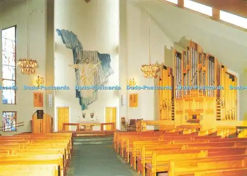 D230370 Norwegen Innenraum von Borge Kirke Vestvagoy i Lofoten Aune
