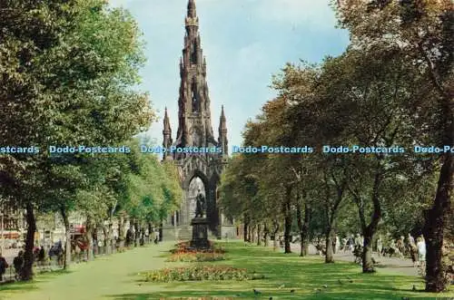 D237283 Edinburgh Scott Monument and Gardens Princes Street Millar and Lang 1971