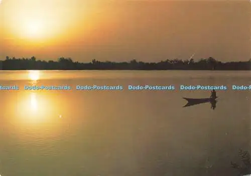 D237295 Sonnenuntergang über dem Fluss Gambia J Arthur Dixon The Gambia Methodist Booksho
