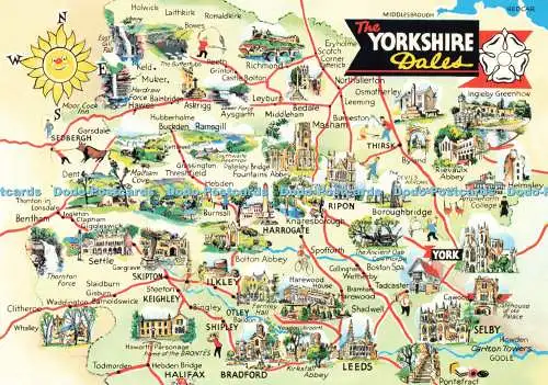 D230387 The Yorkshire Dales Karte E T W Dennis and Sons Ltd Photocolour