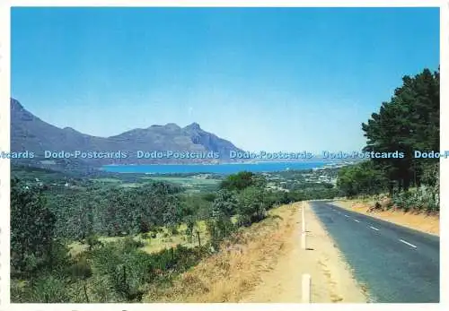 D237298 Südafrika mit Blick ins Tal nach Hout Bay Cape Protea Farbdruck