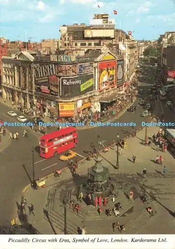 D235072 London Piccadilly Circus mit Eros Symbol der Liebe Kardorama W W Roberts