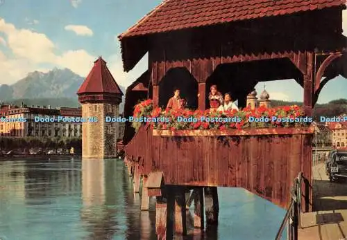 D230407 Luzerner Kapellbrücke und Pilatus Franz Schneider