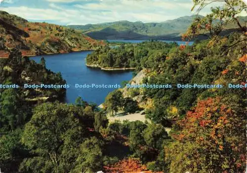 D239630 Perthshire Loch Katrine in den Trossachs Valentine and Sons Ltd Scots Pi
