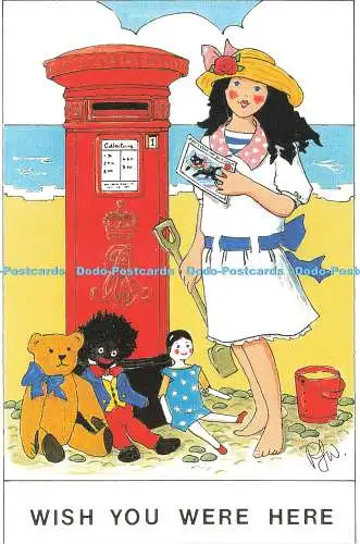 D235184 Wish You Were Here Rosalind Dochte No 58 Edward VII Pillar Box Thought Fa