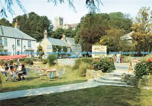 D239743 Isle of Wight Godshill mit Blick auf das alte Pfarrhaus und Modelldorf