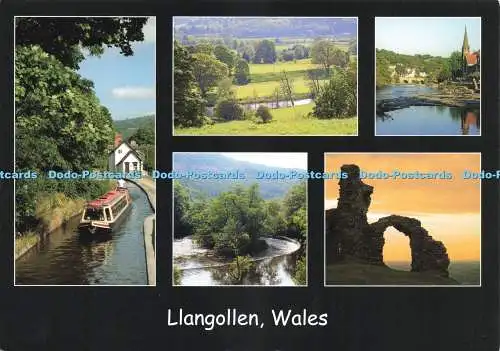 D239811 Llangollen Wales River Dee Castell Dinas Bran Sheila Halsall Multi View