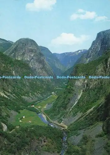 D235266 Norwegen Blick vom Stalheim Hotel Normanns