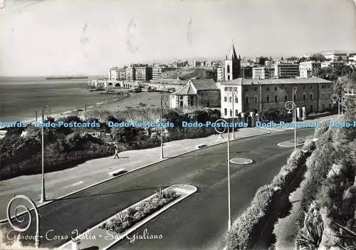 D239816 Genova Corso Italia San Giuliano Omniafoto 1958