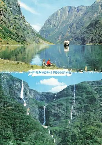 D235267 Norwegen Der Naerofjord Sogn und die Braut Vei Normans