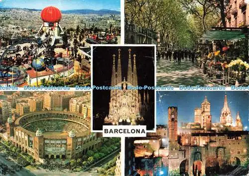 D239822 Barcelona Campana Puig Ferran Postales Cyp Color Multi View