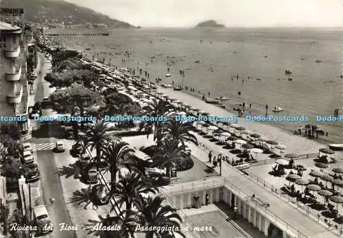D239840 Riviera dei Fiori Alassio Passeggiata a Mare S A F Fotocelere RP 1962