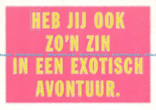 D239843 Heb Jij Ook Zon Zin in Een Exotisch Avontuur Boomerang Free Cards