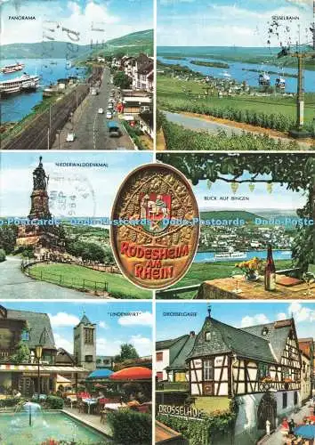 D235308 Rüdesheim Am Rhein Lindenwirt Wilhelm Schafer Krüger 1984 Mehransicht