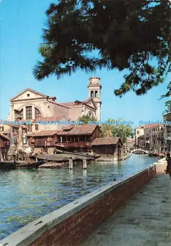 D237534 Venezia Bootshaus und St. Trovaso Kanal S A R