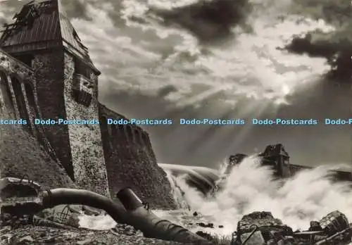 D237537 Im Mai 1943 Wurde Die Sperrmauer des Mahnesees Durch Luftminen Zerstort