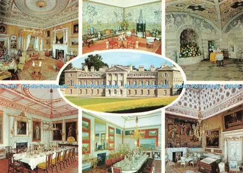 D239882 Woburn Abbey The West Front of the Abbey Queen Victoria Statue Bedroom J